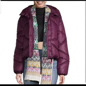 Arizona Jean Company Women's Purple Puffer Jacket